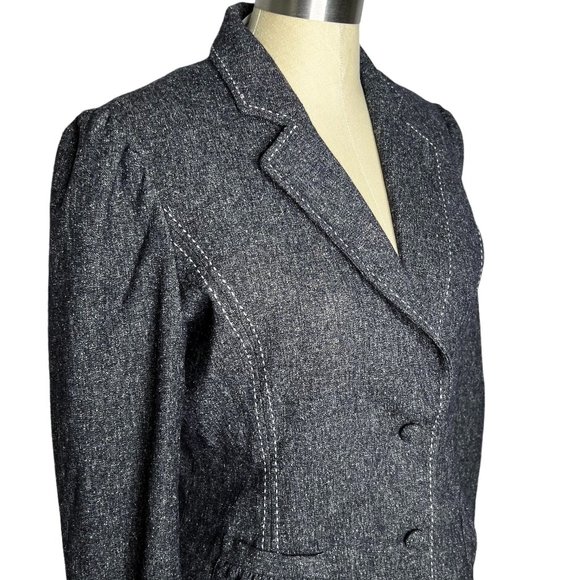 White House Black Market Jackets & Blazers - White House Black Market | Womens Size 12 Grey Lined Jacket Blazer